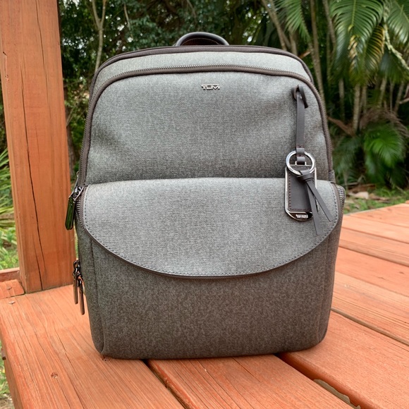 tumi earl grey backpack